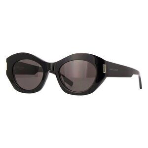 A0783Z New SAINT LAURENT Black Cat Eye SL 639 001 Sunglasses Women